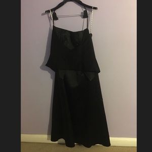 TWO PIECE FORMAL BLACK DRESS